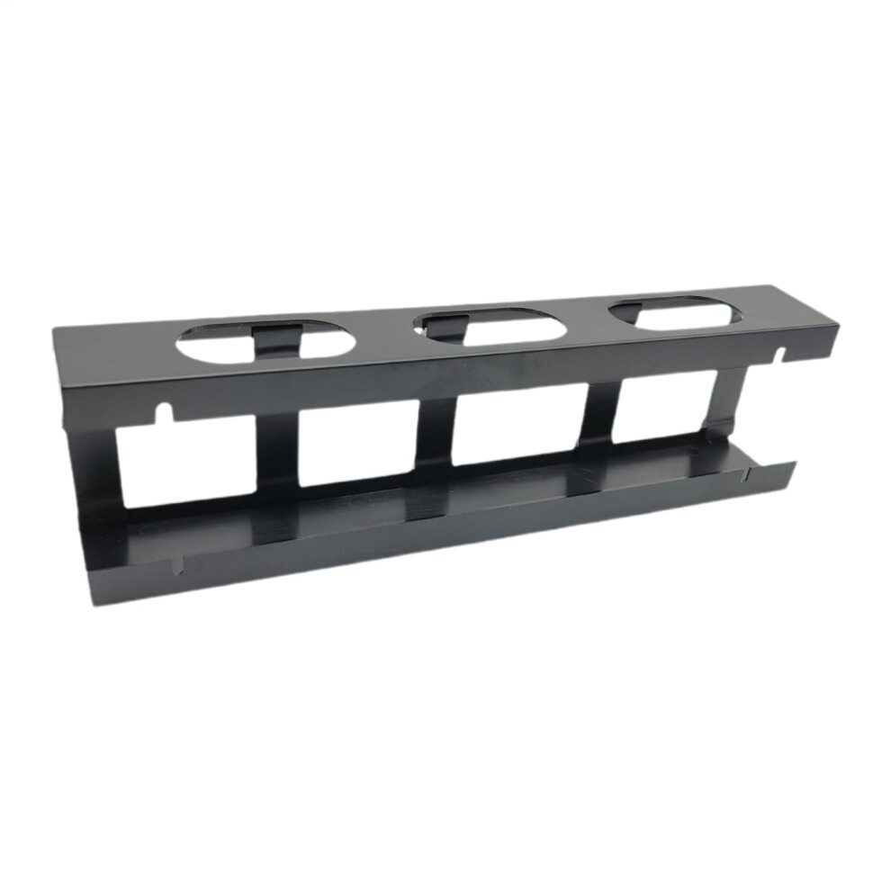 Desk Wire Organizer - Cable Winder Rack For Home And Office - Horizontal Cord Management System In Black 9016109773579