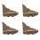 20PCS Box Corner Protectors Bronze Right Angle 6