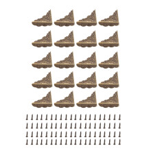 20PCS Box Corner Protectors Bronze Right Angle