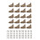 20PCS Box Corner Protectors Bronze Right Angle 1