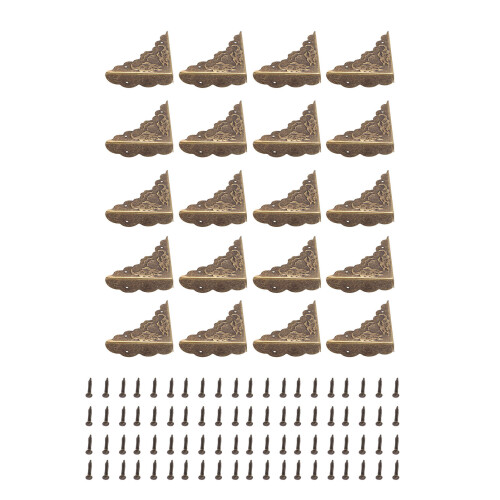 20PCS Box Corner Protectors Bronze Right Angle
