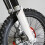 2 Pcs Front Fork Guard Covers for 125-500cc Motorcycle White 5