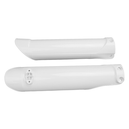 2 Pcs Front Fork Guard Covers for 125-500cc Motorcycle White