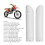 2 Pcs Front Fork Guard Covers for 125-500cc Motorcycle White 4
