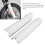 2 Pcs Front Fork Guard Covers for 125-500cc Motorcycle White 7