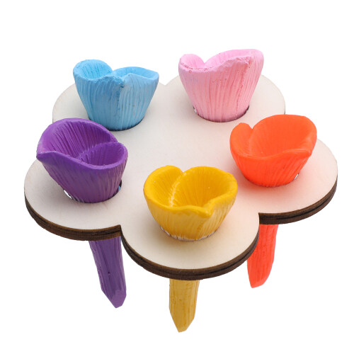 Drinking Cup for Bees Resin Colorful Bee Cups for 2