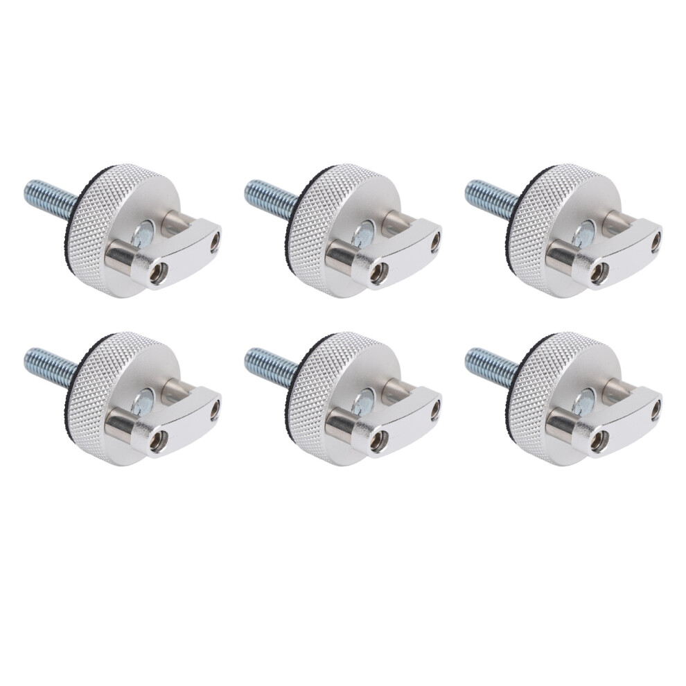 6Pcs Aluminum Quick Release Hard Top Fastener Kit For Wrangler Jk Jlu Silver 8731348887061