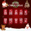 Christmas Press on Nails Short Square Stick on Nail False Nails 7