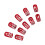 Christmas Press on Nails Short Square Stick on Nail False Nails 6
