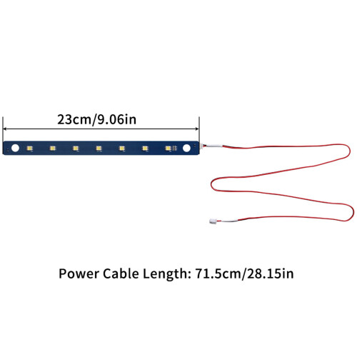 Advanced 24V Led Light Bar for AD5M 3D Printers Consistent 2
