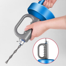 Drain Auger Snake for Clogs, 20x5cm Steel & Plastic Tool