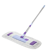 Flexible Flat Mop for Dry/Wet Floor Cleaning, Telescopic 86-125cm