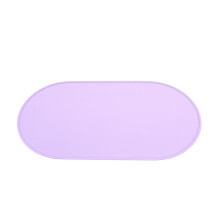 Pet Food Mat - Waterproof Silicone Feeding Tray with Non-Slip Design, Oil-Proof Bowl Pad for Cats and Puppies, Purple