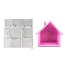 Fashionable House Sturdy Silicone Keychain Mould Set Craft