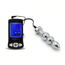 Electrical Anal Beads G-Spot Plug Dildo Urethral Sound Electro Stimulation BDSM Set for Beginners Advanced Users