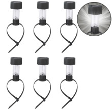 Above Ground Pool Lights - 6 Pack Solar LED Waterproof Lights for Outdoor Swimming Pool Fence Decoration, White Light