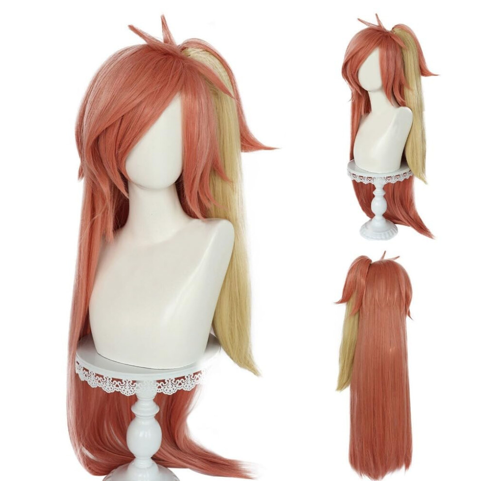 Unisex Anime Hotel Vaggie Cosplay Wig Long Heat Resistant Synthetic Hair For Halloween, Role Play, And Carnival Events