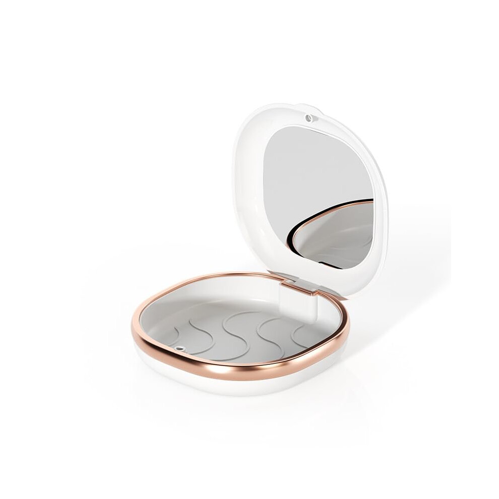 Invisible Aligner Case with Mirror â Portable Magnetic Storage Box for Orthodontic Retainers, Dentures, and Braces