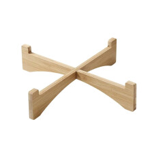 Wooden Plant Tray – XL Beige Plant Saucers for Indoor/Outdoor Pots, 2pcs Durable and Stylish Plant Trays