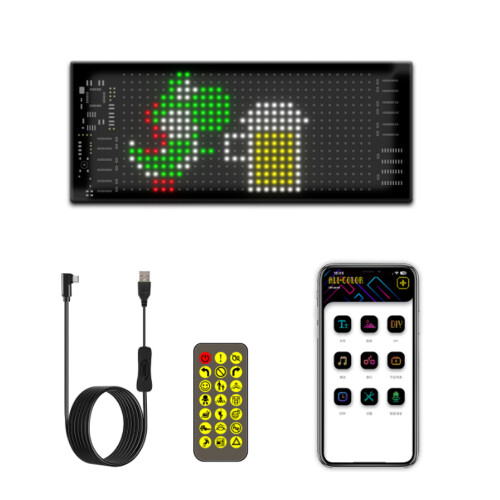 Full-Color Flexible LED Matrix Panel 16*32/64 Waterproof for Car Store 2
