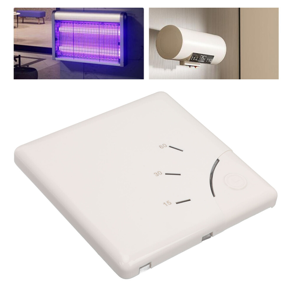 Wall Timer Switch 15/30/60Min, 100-265V, Abs, 86Mm Compact 7891348891213