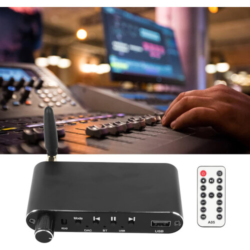 Bluetooth Receiver Transmitter 4 in 1 Multifunction Support U Disk Playback HiFi DAC Digital to Analog Converter for Long Range Streaming 1