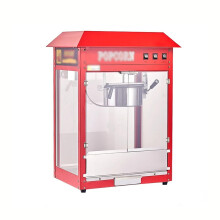 Popcorn Machine Commercial Fully Automatic Electric Mobile Popcorn Machine with Accessories for Events and Concessions