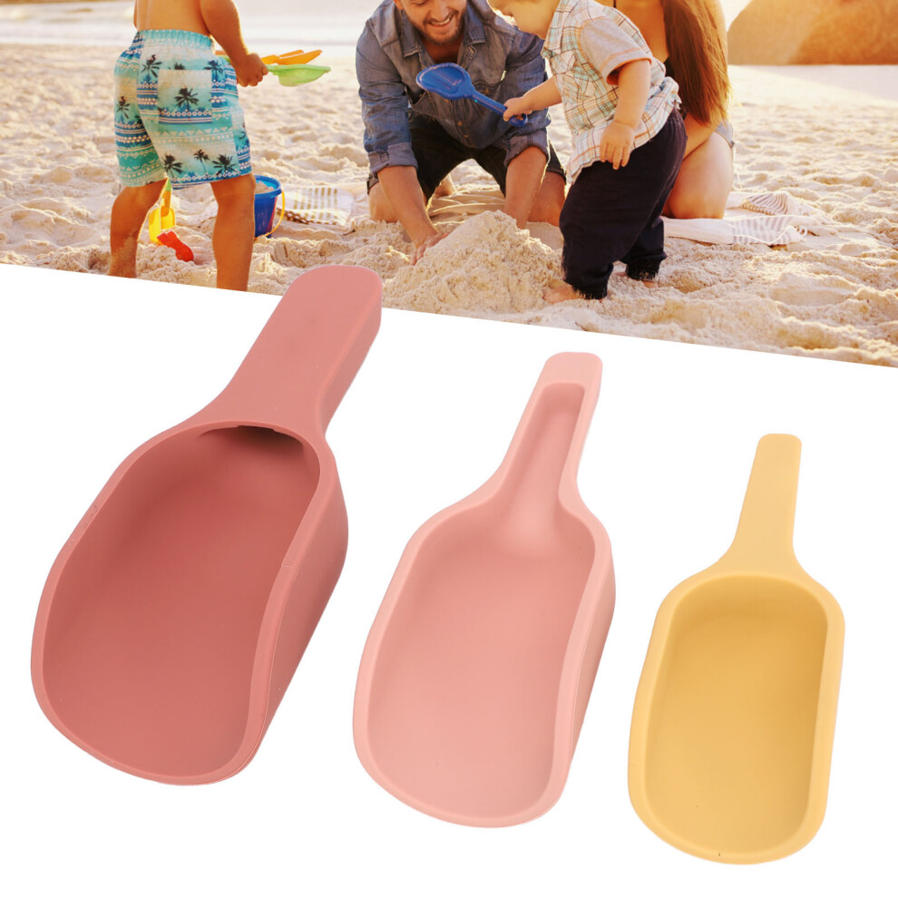 3Pcs Silicone Sensory Play Spoon Set for Infants and Babies