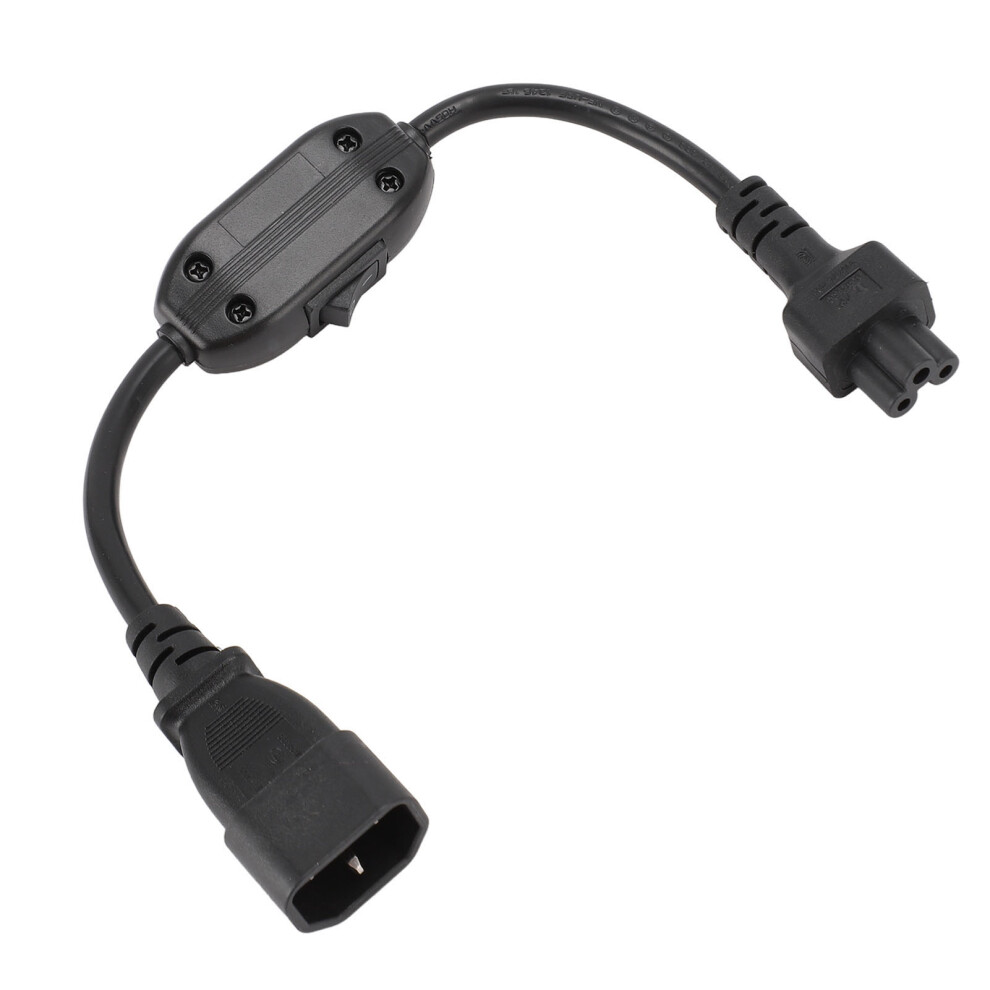 Waterproof Power Extension Cable 0.3M With On/Off Switch Iec320 C14 To C5 3241348893528