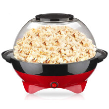 Popcorn Maker 5L Capacity, 800W Electric Popper With Stirring Rod, Non-Stick Plate, Quiet Hot-Oil Butter Popcorn