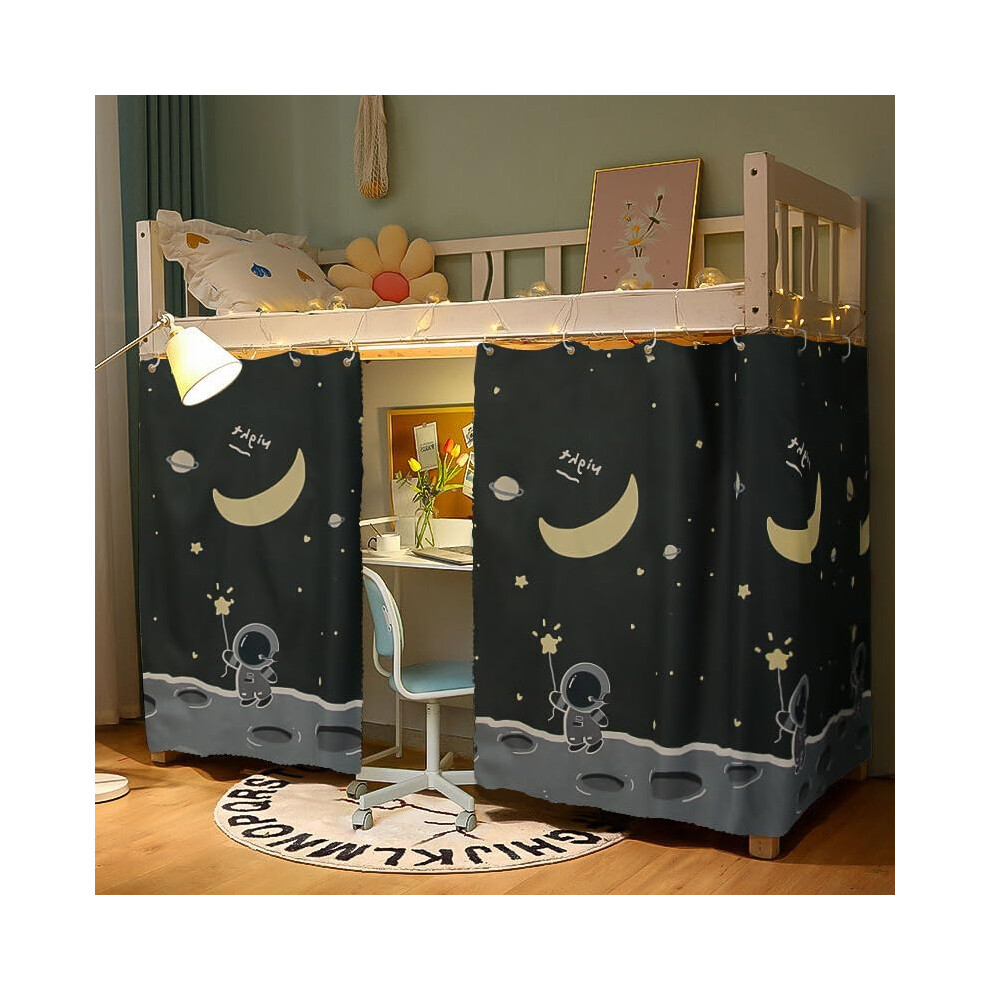 Dorm Bunk Bed Blackout Curtains for Privacy Protection â Dustproof Canopy for Single Sleeper Bed in College Dormitory-image-OPC-PKF59HZ-NEW