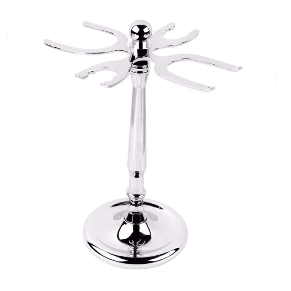 Compact Shaving Brush Stand Holder with Nonslip Base for Fast Drying Men's Beard Care Tools and Grooming Organizer