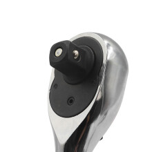 Juego de 3 trinquetes flexibles de 72 dientes, de 1/4 a 1/2 pulgada, plateado.