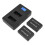 LP-E12 2x batteries 7.2V 1200mAh LCD noir 1