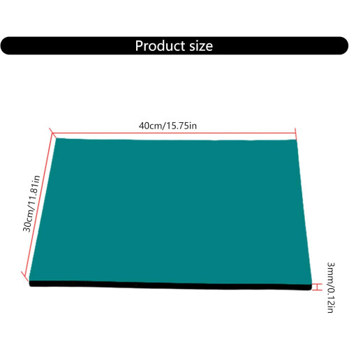 Protective Rubber Mat 30x40cm Antistatic Work Surface for Electronics, Phone, Computer Repair and Workshop Use 1