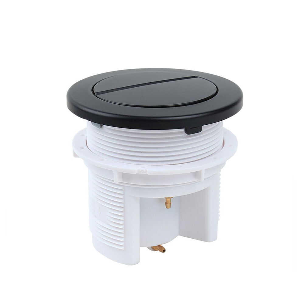 Double Drain Pneumatic Button Large Diameter Two Drain Gate For Bathroom Toilet Tanks Installation Black 6447073593260