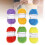 6 Pcs Shiny Yarn Multi Color Soft Cotton Glitter 12