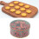 Round Cookie Tin with Lid Metal Decorative and 12