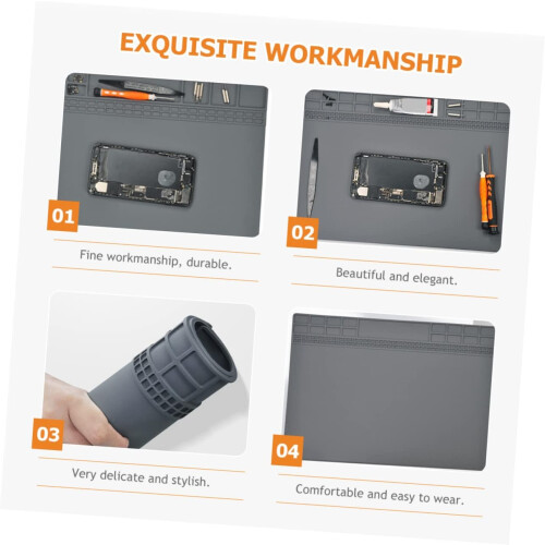 Silicone Work Mat Static Dissipative Electronic Repair Pad Replacement Mat For Grounding 2