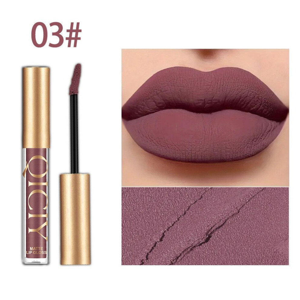 (Type#3) Qiciy Lip Glaze Matte Pearlescent Non-stick Cup Velvet Whitening Lip Makeup Lip-image-OPC-PKF5QYB-NEW