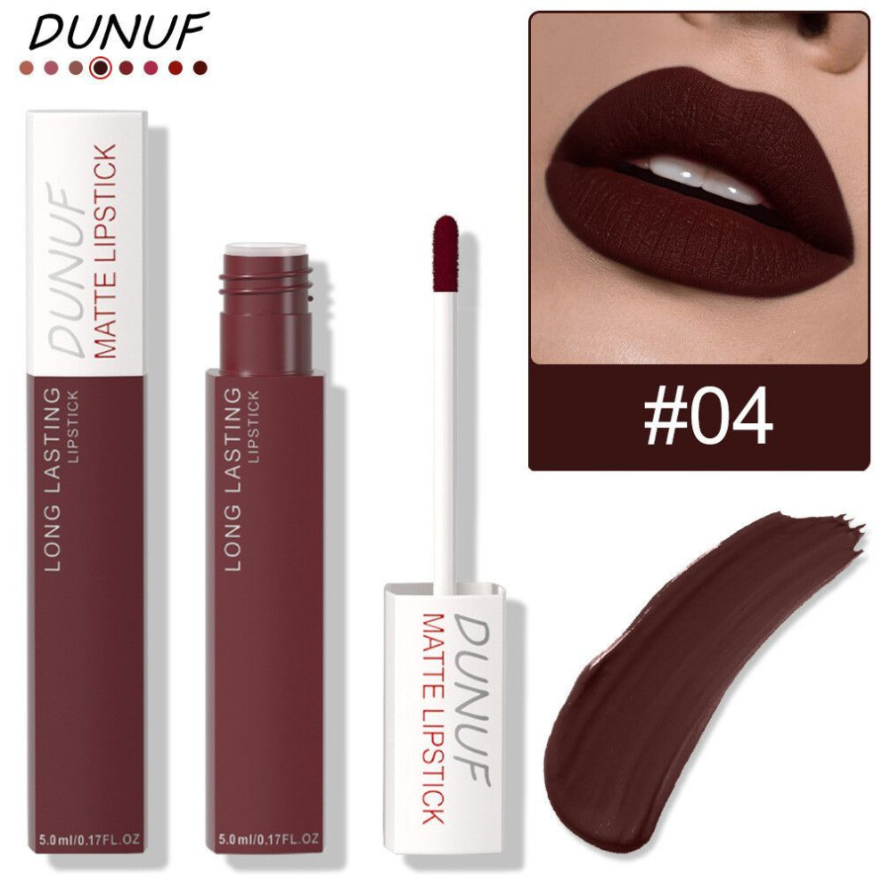(Type#4) Dunuf 8-color Matte Waterproof Long-lasting Lip Gloss Lipstick-image-OPC-PKF5QJD-NEW