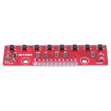 3.3V-5V Line Follower Infrared Detection Sensor Module 8 Channel 8Bit PCB for Robotics and Laboratory Applications