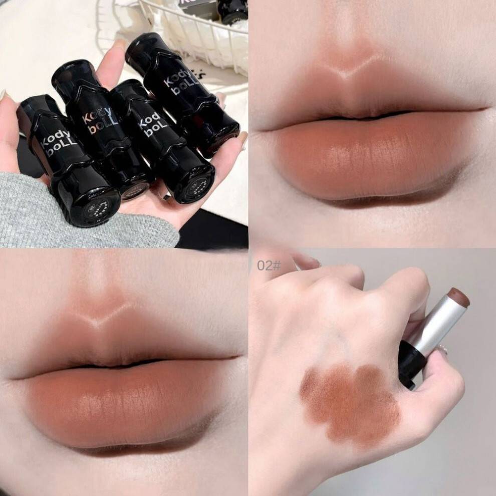 (Type#2) Satin Matte Lipstick Velvet Lip Glaze With Delicate Texture, Non-drying And-image-OPC-PKF5T8F-NEW
