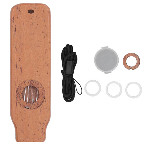 Kazoos Flute Compacct Portable Mahogany