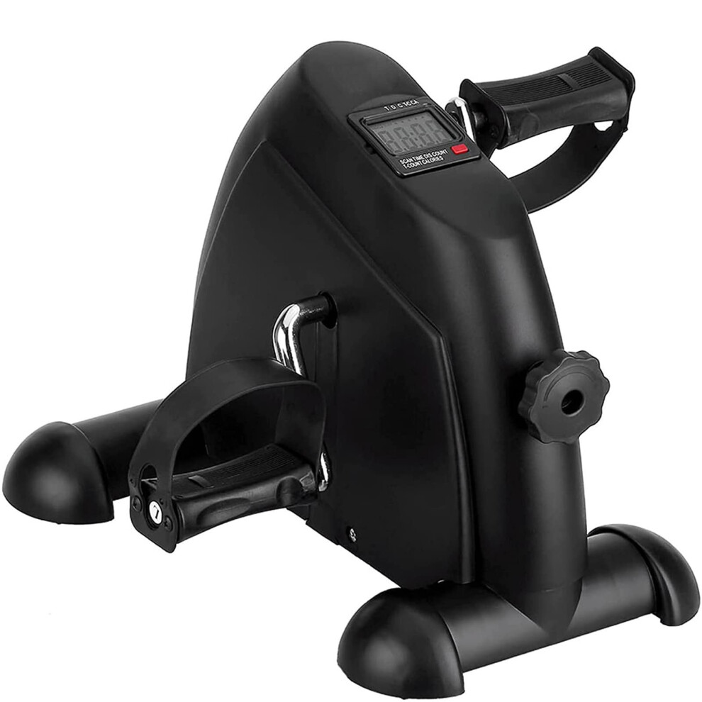 Black Electric Pedal Exerciser For Seniors - Mini Rehabilitation Bike For Physiotherapy, Electronic Therapy Equipment In