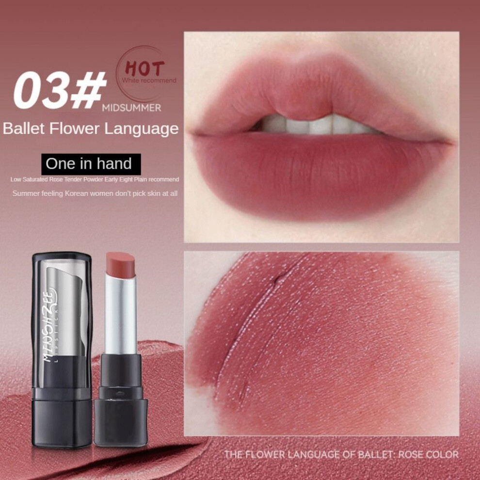 (Type#3) Mingxizhi Lipstick Lip Glaze Lip Mud Matte Velvet Matte Whitening Not Easy To-image-OPC-PKF5TKQ-NEW