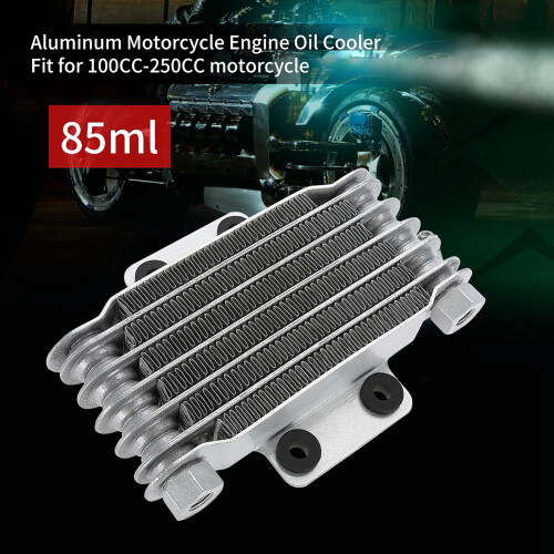 Aluminum 85ml Engine Oil Cooler Cooling Radiator 2