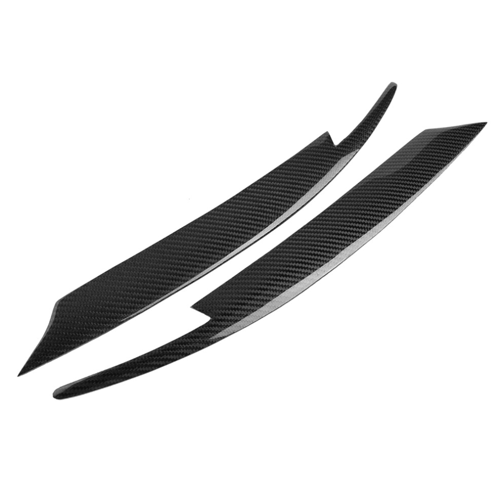 2Pcs Car Headlight Carbon Fiber Eyelids Eyebrows 8320539091044