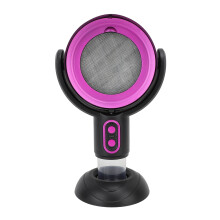 Portable 2-Speed USB Range Hood with Ionizer 5V 8W Black/Purple