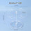 Rotating Acrylic Headband Display Stand Space Saving Organizer 3